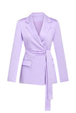 Blazer de mujer slim slim con solapa con muescas lila