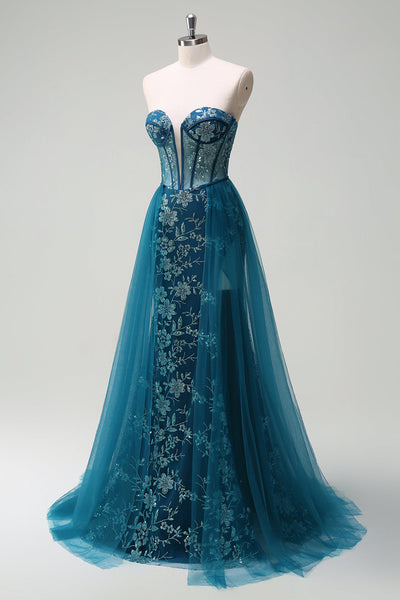 Vestido Paiva en satén azul