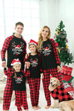 Imprimir Pijama de Navidad Familiar con Cuadros Rojos