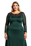 Vaina de pino Vestido de encaje de raso madre de la novia