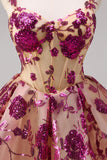 Vestido de fiesta corto con corsé floral blanco y lentejuelas