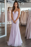 Lila Novia Apliques de Encaje Vaina Vestido de Fiesta Largo