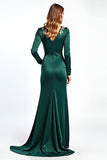 Vestido Madre de la Novia de Satén Rosa Scoop Scoop de Satén con Apliques
