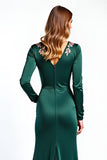 Vestido Madre de la Novia de Satén Rosa Scoop Scoop de Satén con Apliques