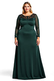 Vaina de pino Vestido de encaje de raso madre de la novia