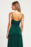 Vestido de dama de honor con tirantes finos de la línea Pine A