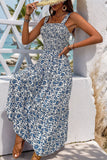 Vestido de verano floral negro de una línea de té