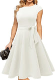 Mujeres Vestidos Casual Vintage Cocktail Tea Party Vestidos A-Line Vestidos de Trabajo de Verano