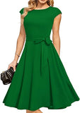 Mujeres Vestidos Casual Vintage Cocktail Tea Party Vestidos A-Line Vestidos de Trabajo de Verano