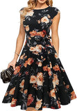 Mujeres Vestidos Casual Vintage Cocktail Tea Party Vestidos A-Line Vestidos de Trabajo de Verano