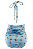 Trajes de baño Halter navy de una pieza