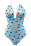 Trajes de baño Halter navy de una pieza