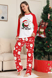 Pijamas de Navidad a juego con estampado de Santa Claus rojo