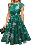 Mujeres Vestidos Casual Vintage Cocktail Tea Party Vestidos A-Line Vestidos de Trabajo de Verano