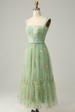 Princess A Line Sweetheart Light Purple Long Prom Dress con bordado