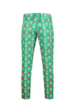 Árbol de Navidad verde estampado 3 piezas Trajes de hombre