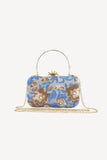 Bolso de noche de perlas hecho a mano bordado vintage