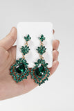 Elegantes pendientes geométricos negros estilo gota para fiesta