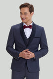 Esmoquin Gris 3 Piezas 3 Botones Masculino