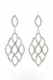 Pendientes de diamantes de imitación recortados