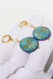 Pendientes de perlas azules