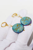 Pendientes de perlas azules