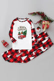 Pijama navideño familiar estampado a cuadros