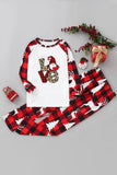 Pijama navideño familiar estampado a cuadros