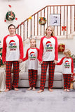 Estampado Rojo Navidad Familia A Juego Ropa De Pijama Conjuntos De Pijama Con Cuadros