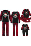 Imprimir Pijama de Navidad Familiar con Cuadros Rojos