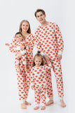 Estampado Naranja Conjunto de Pijama Familiar Familiar A Juego