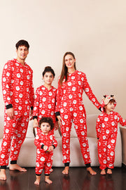 Pijama Estampado Claus Rojo Rojo Familia